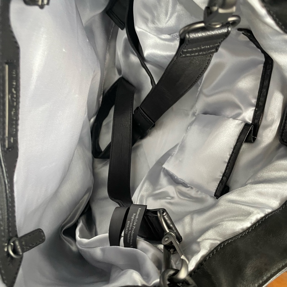 Kenneth Cole Black Leather Handbag - Picture 3 of 7